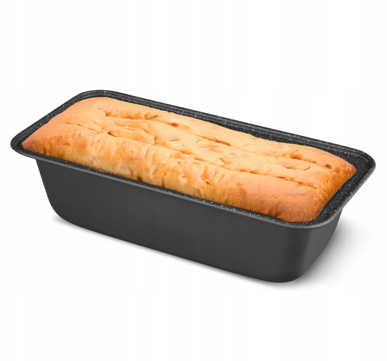 Forma de copt chec, Zola, din otel, temperatura pana la 230 grade, 27x14x7 cm, gri Forma de copt chec, Zola, din otel, temperatura pana la 230 grade, 27x14x7 cm, gri